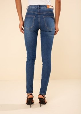 Calça Morena Rosa Skinny Média Azul
