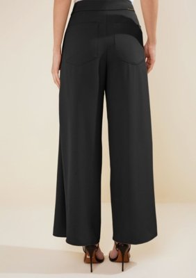 Calça Morena Rosa Wide Alta - Preto