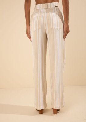 Calça Morena Rosa Wide Alta Off-white