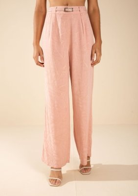 Calça Morena Rosa Wide Alta Rosa