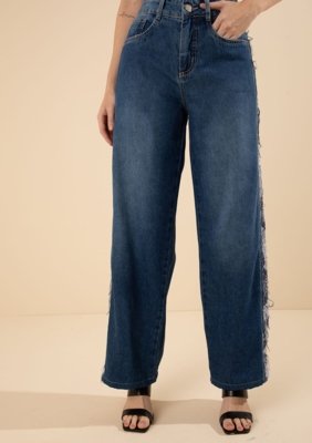 Calça Morena Rosa Wide Média Azul