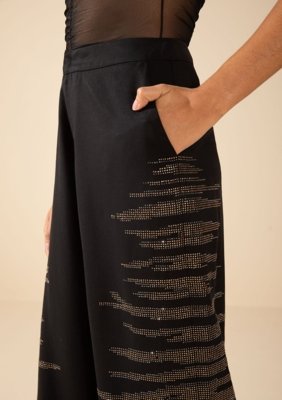 Calça Morena Rosa Wide Média Preto