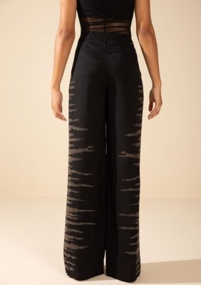 Calça Morena Rosa Wide Média Preto