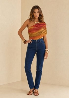 Calca Skinny Maré - Azul