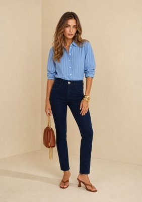 Calca Skinny Profunda - Azul