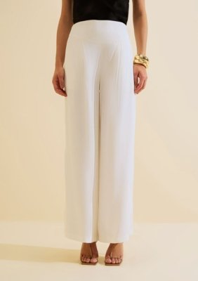 Calca Wide Leg Lírio - Off-white
