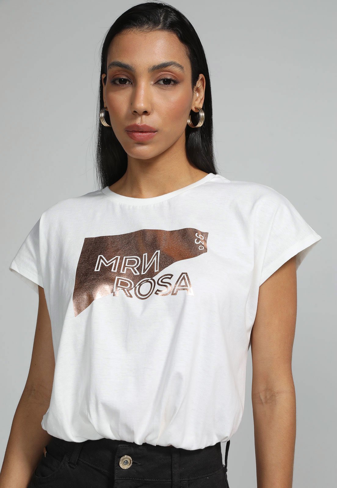 Camiseta off white online rosa