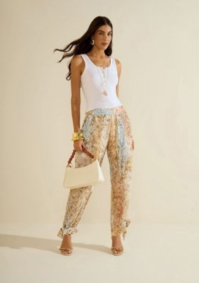 Regata Canelada Florescer - Off-white