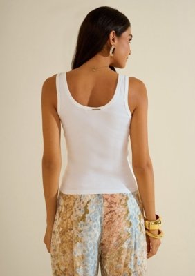 Regata Canelada Florescer - Off-white