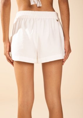 Shorts Morena Rosa Reto Média Off Off-white