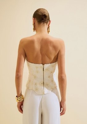 Top Ajustado Lírio - Off-white