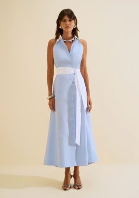 Vestido Midi Aeris - Azul