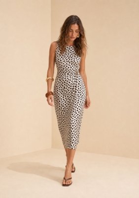 Vestido Midi Flora - Preto
