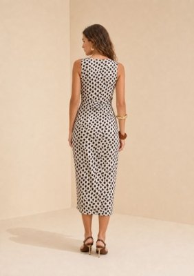 Vestido Midi Flora - Preto