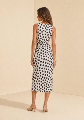 Vestido Midi Flora - Preto