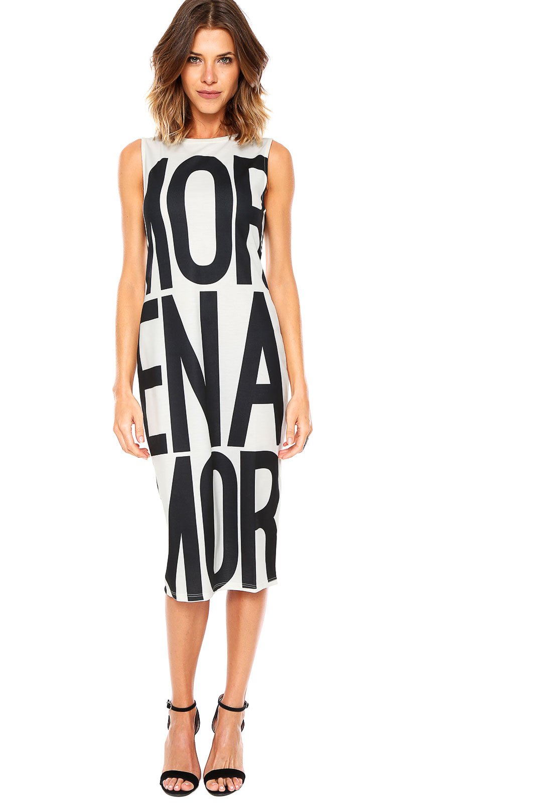 vestido morena rosa midi