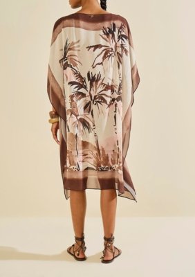 Vestido Morena Rosa Solto Instinto Marrom