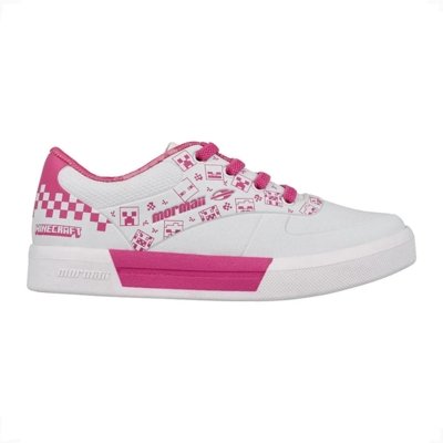 Tenis Mormaii Urban Smash Minecraft Jr Easy Branco+Rosa