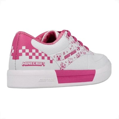Tenis Mormaii Urban Smash Minecraft Jr Easy Branco+Rosa
