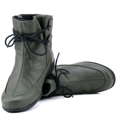 Bota Rasteira Mr. Gutt em Couro Musgo
