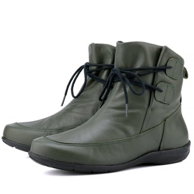 Bota Rasteira Mr. Gutt em Couro Musgo