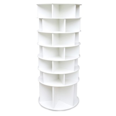 Sapateira Giratória Multidecor Com Divisória Para Botas 1,65m Branca Menor preço em Sapateira Giratória Multidecor Com Divisória Para Botas 1,65m Branca
