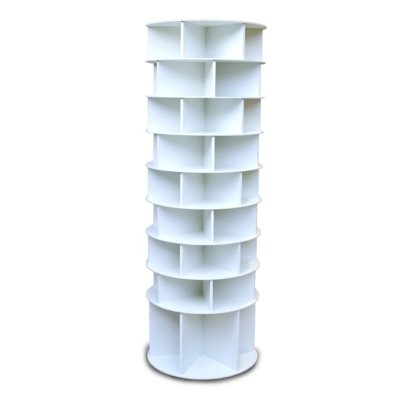 Sapateira Giratória Multidecor Com Divisória Para Botas 2,05m Branca Menor preço em Sapateira Giratória Multidecor Com Divisória Para Botas 2,05m Branca