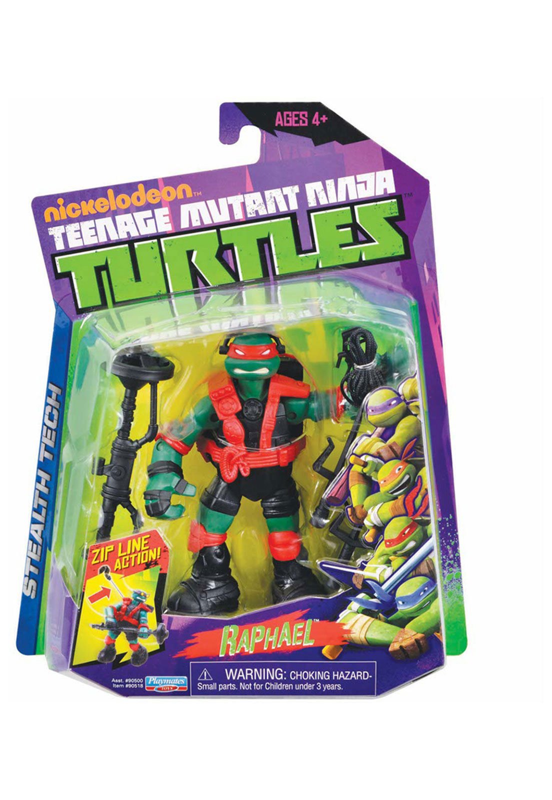 TMNT Donatello Tartarugas Ninjas Nickelodeon playmates boneco figura