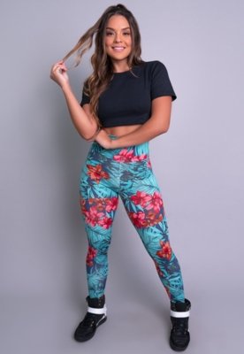 Calça Legging MVB Modas Cintura Alta Amazonia