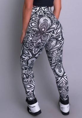 Calça Legging MVB Modas Cintura Alta Mandala