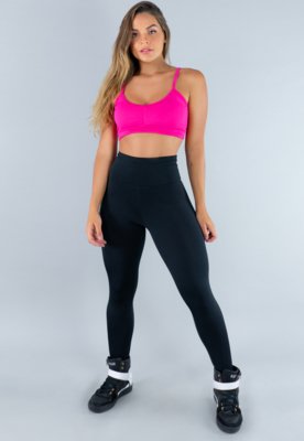 Calça Legging MVB Modas Cintura Alta Preta