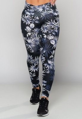 Calça Legging MVB Modas Empina Bumbum Suplex Estampada Flora