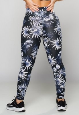 Calça Legging MVB Modas Empina Bumbum Suplex Estampada Flora