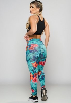 Calça Legging MVB Modas Empina Bumbum Suplex Lisa Amazonia
