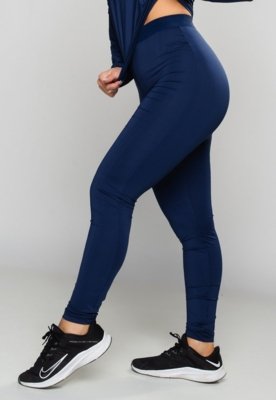Calça Térmica Feminina MVB Modas Segunda Pele Proteção Uv Azul