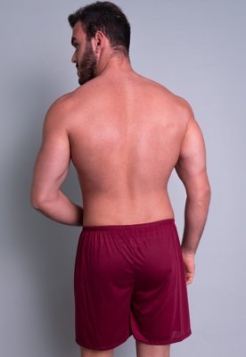 Short Curto MVB Modas Pijama De Dormir Vinho