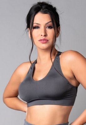 Top MVB Modas Nadador Suplex Liso Cinza