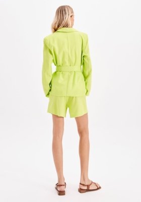 Blazer Oversized Linho com Faixa My Favorite Things