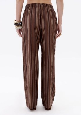 Calça Full Length Com Linho My Favorite Things