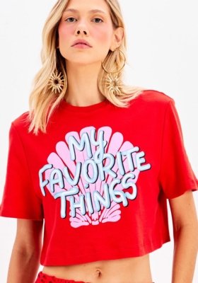T-Shirt Cropped Oversized My Favorite Things