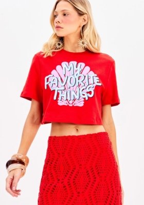 T-Shirt Cropped Oversized My Favorite Things