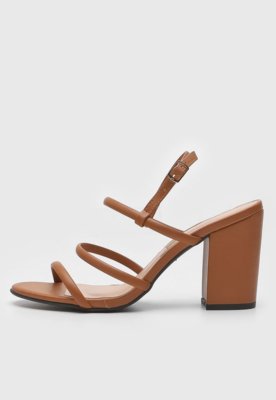 Sandália Dafiti Shoes Tiras Caramelo - Compre Agora