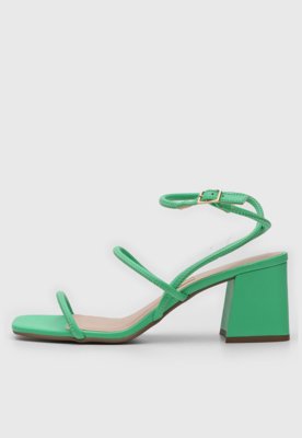 Sandália DAFITI SHOES Tiras Verde - Compre Agora