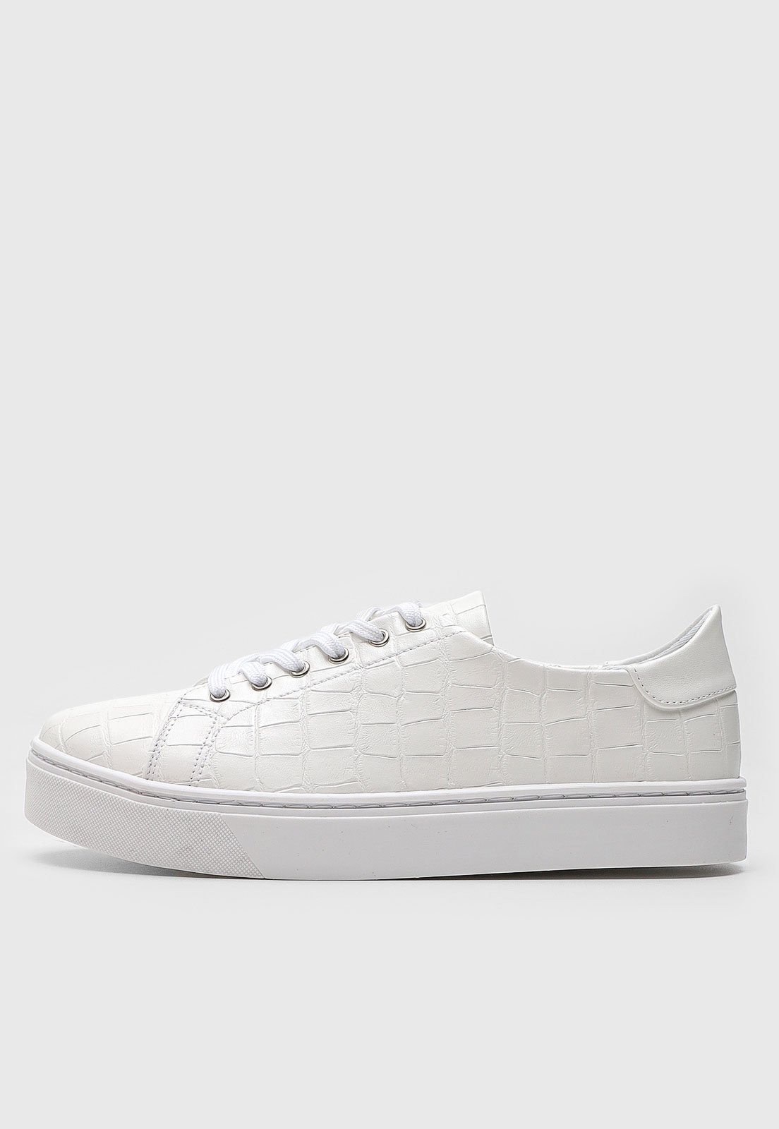 Tênis Dafiti Shoes Liso Branco - Compre Agora