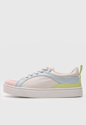 Tênis Dafiti Shoes Recortes Branco - Compre Agora