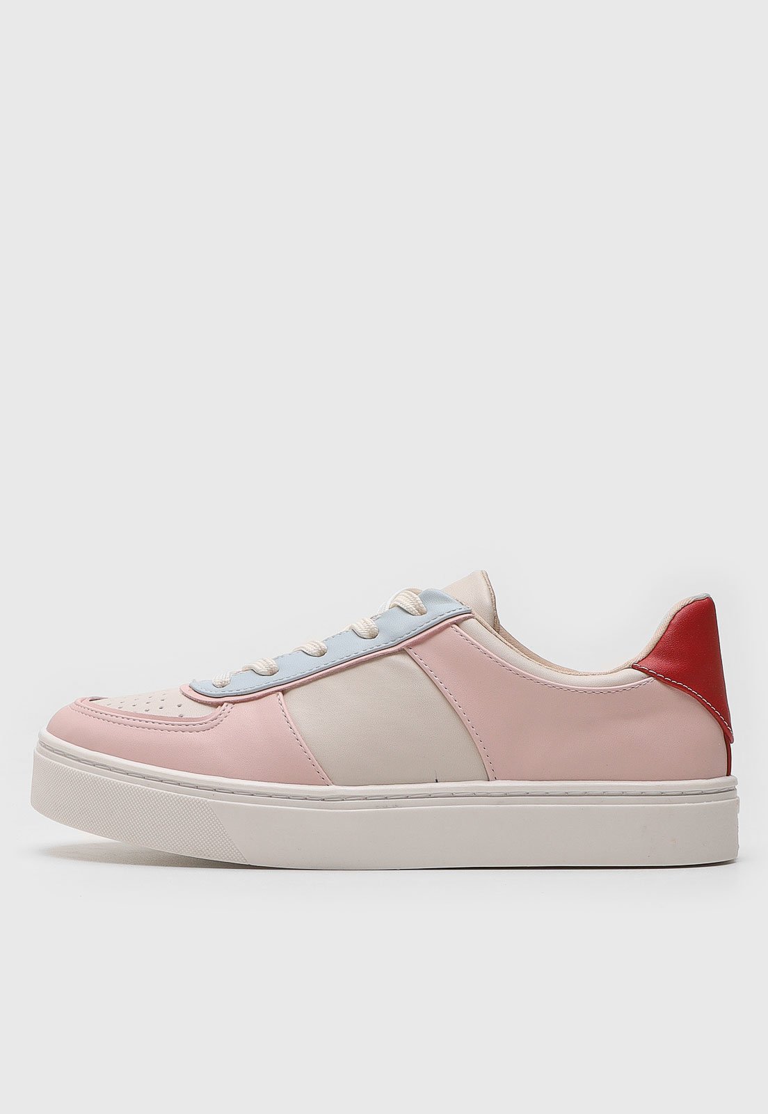 Tênis Dafiti Shoes Recortes Branco - Compre Agora