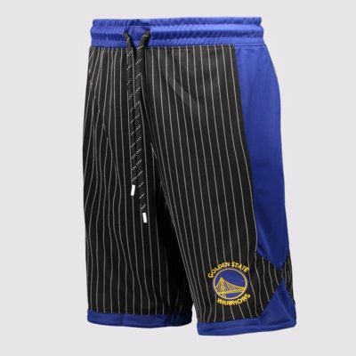 Bermuda NBA Golden State Warriors Logo Azul e Preta