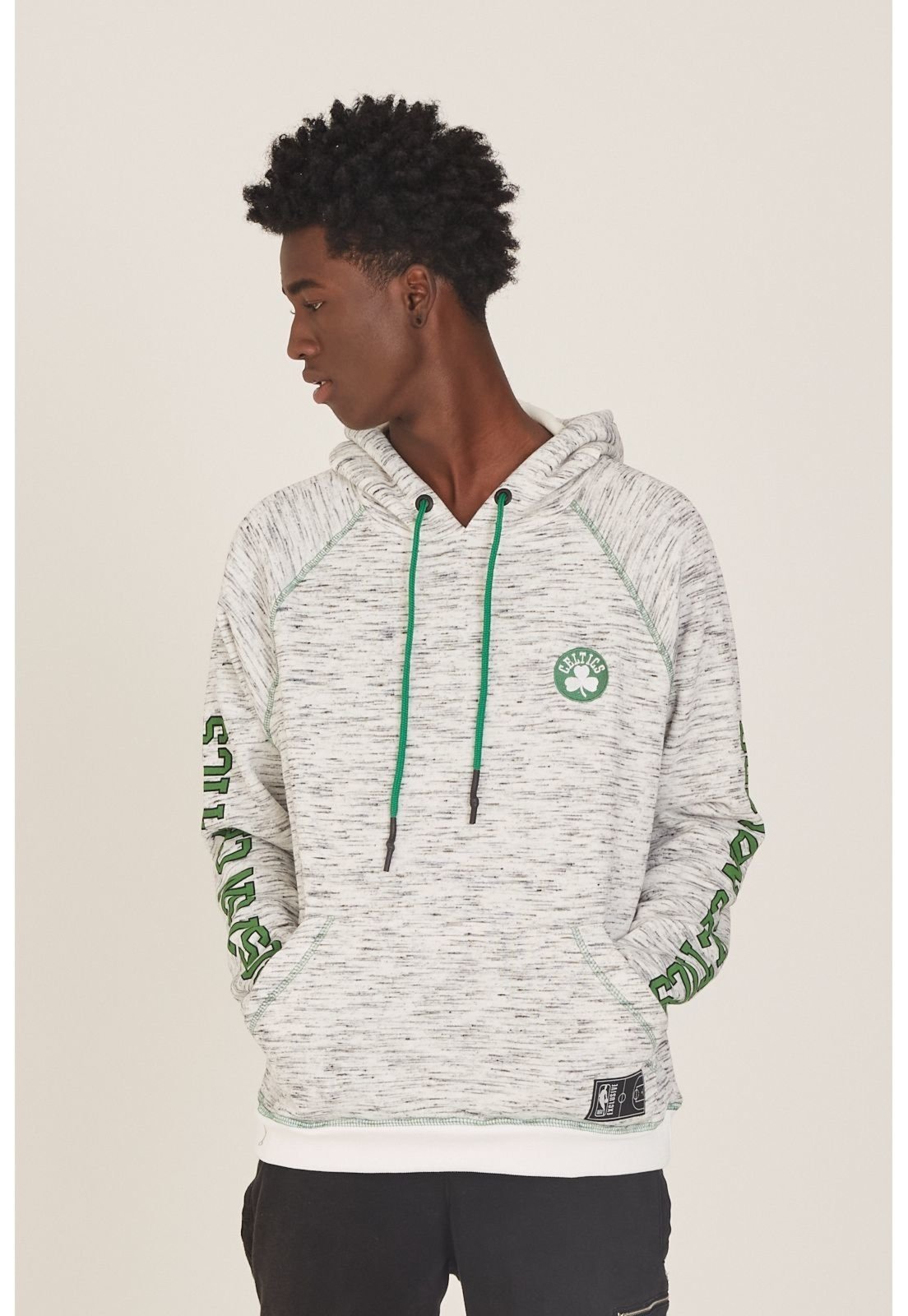 boston celtics black moletom com capuz