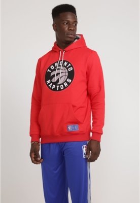 Moletom NBA Fechado Com Capuz Toronto Raptors Vermelho