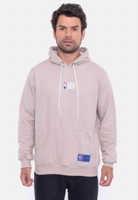 Moletom NBA Mini Logo Soft Bege